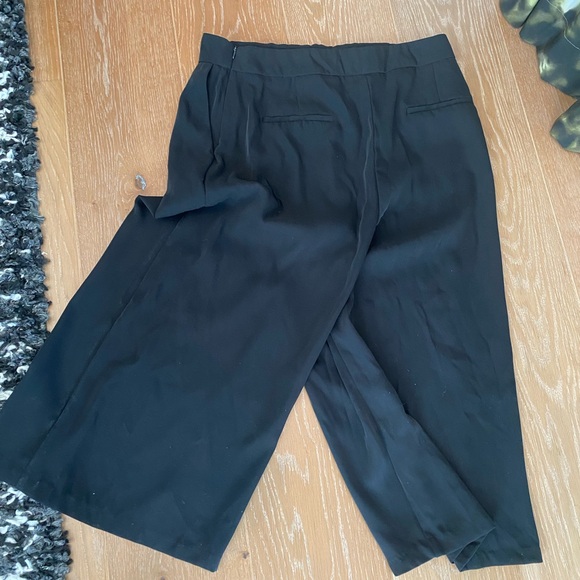 Zara black wide legged crop pants - Picture 5 of 7